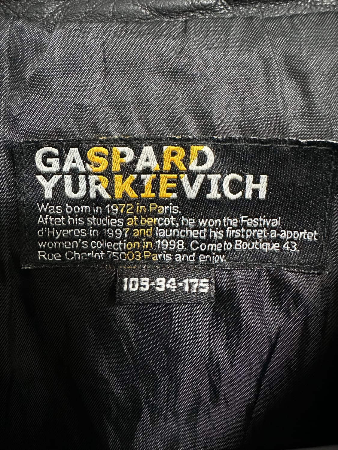 가스파드 유케비치 램스킨 디테일 자켓 상품이미지3