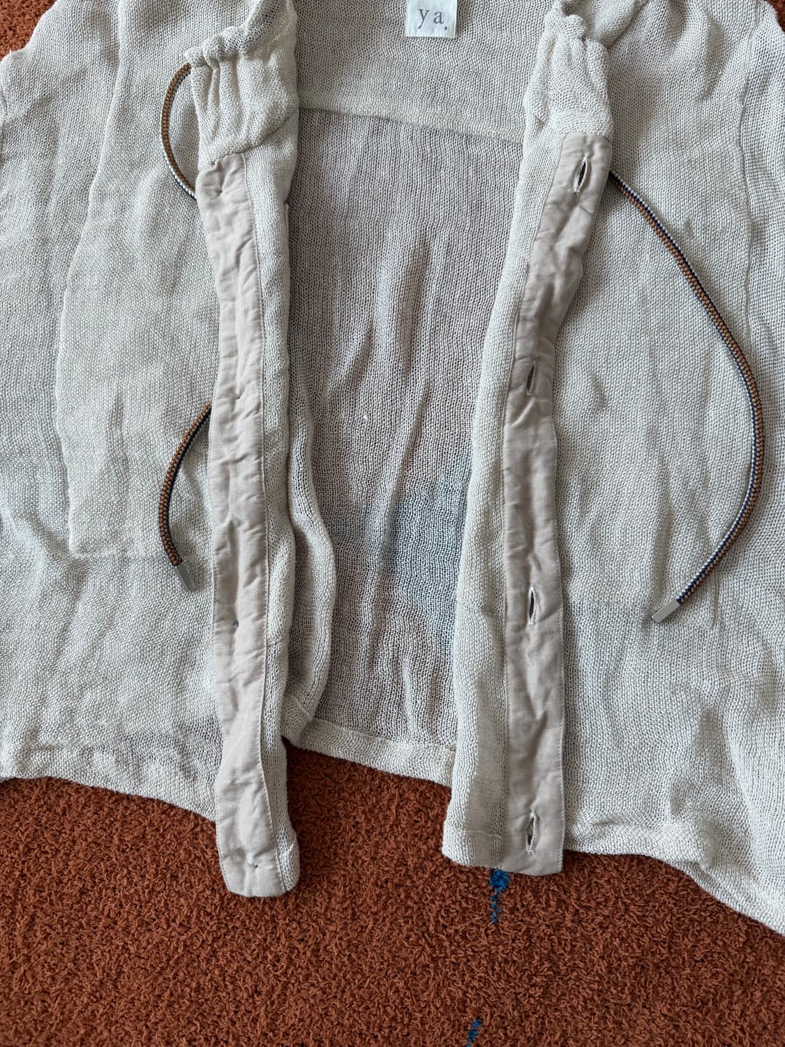 세야 실크린넨 넥포인트 자켓 (택, 여분단추 풀구성) 3사이즈 상품이미지4