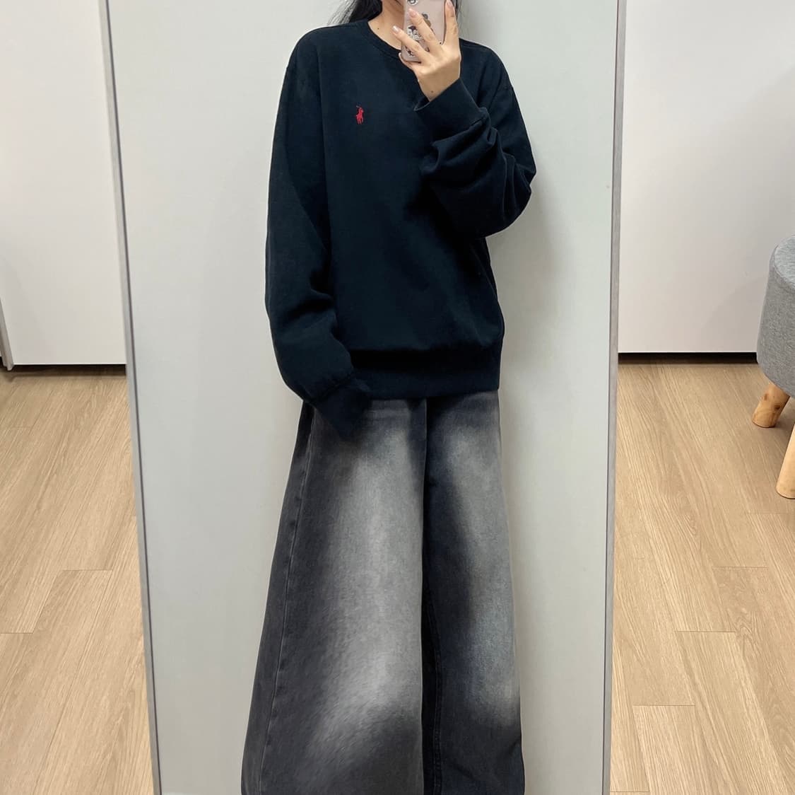 폴로 랄프로렌 신형 레드 포니 블랙 맨투맨 상품이미지1