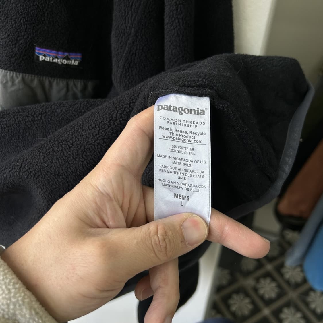 15544 - 90s 파타고니아 신칠라 플리스 풀오버 상품이미지3