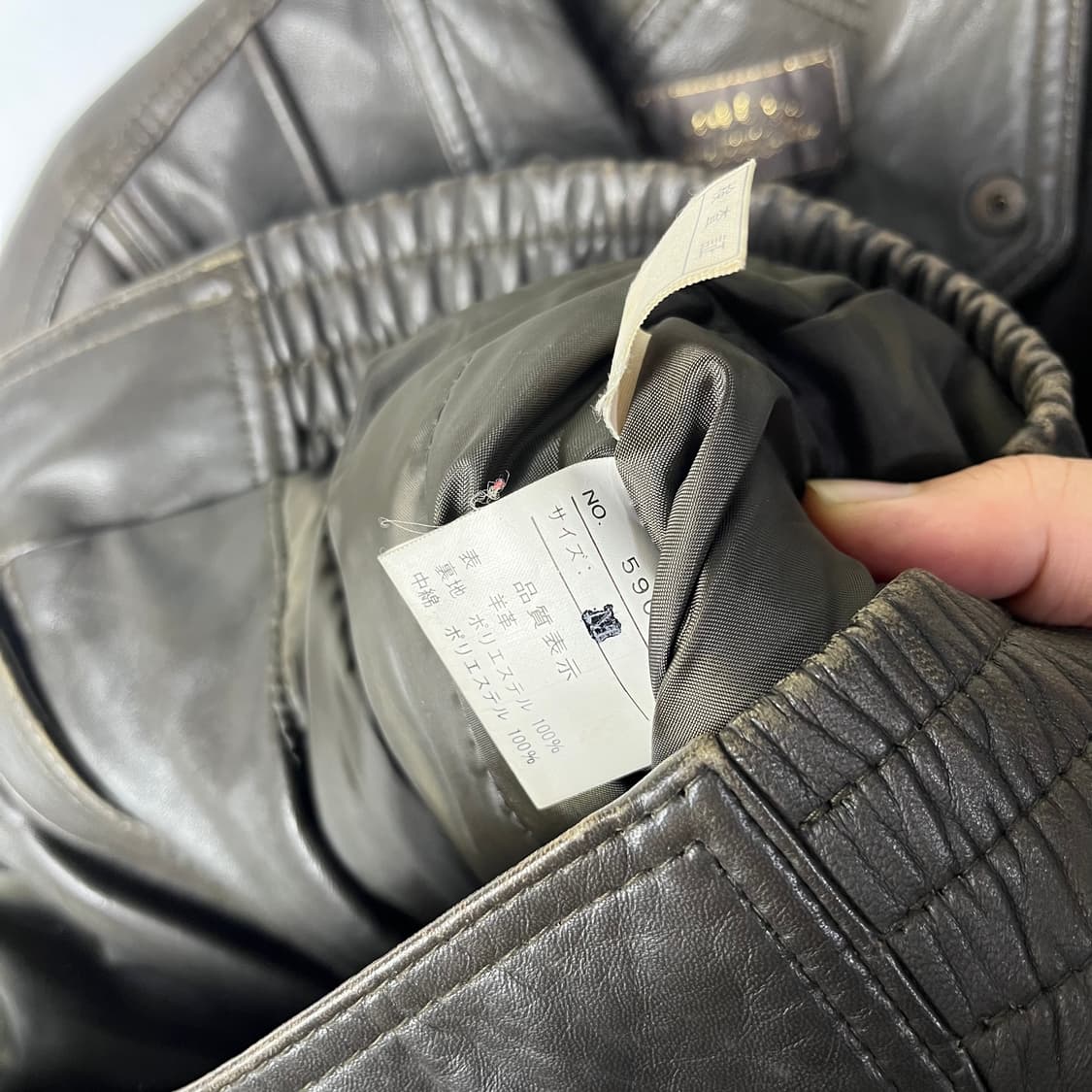 [Volunt] 90's 빈티지 레더 봄버자켓 상품이미지6