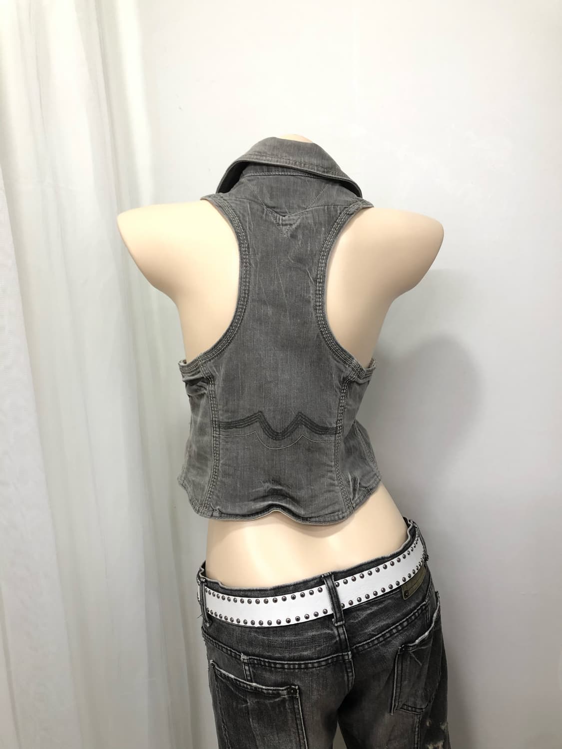 TOMMY HILFIGER grey denim vest 상품이미지3