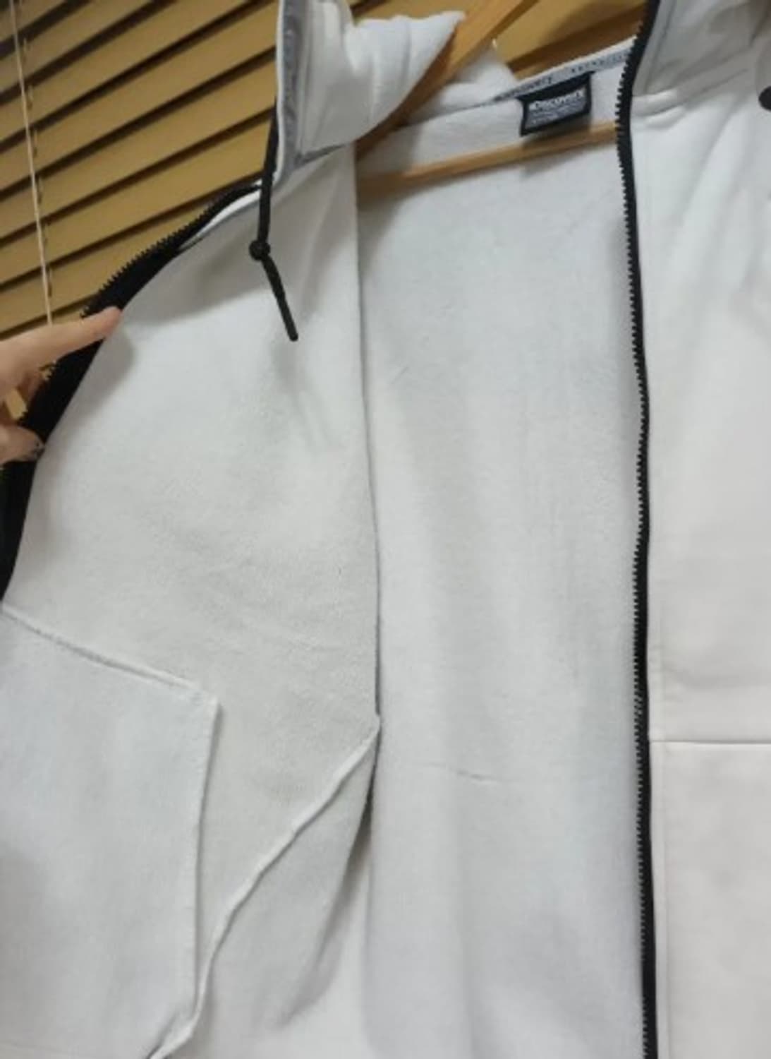 디스커버리 남성 기모후드집업점퍼 100사이즈 상품이미지4