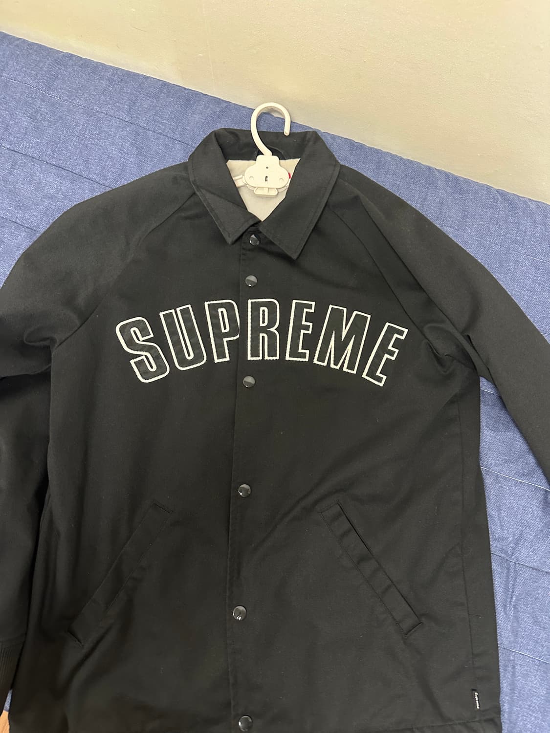 15fw 슈프림 아크 로고 코치 자켓 블랙 M 상품이미지3