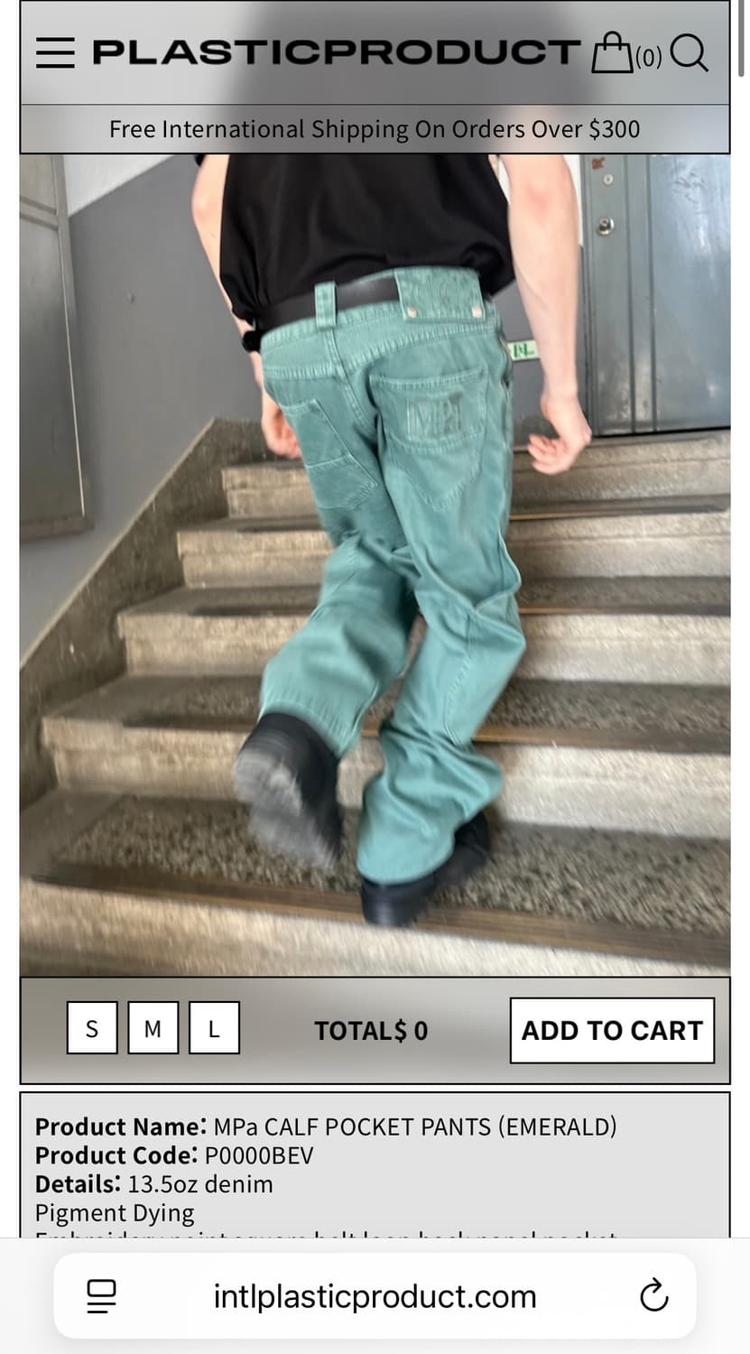 (착샷0)MPa CALF POCKET PANTS (EMERALD) L 상품이미지1