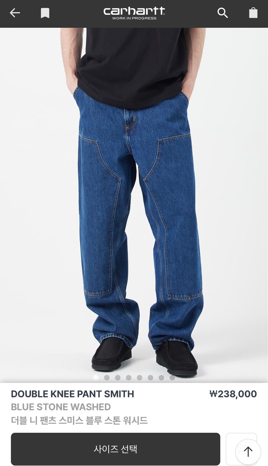 칼하트 wip 더블니 BL 28/32 상품이미지1