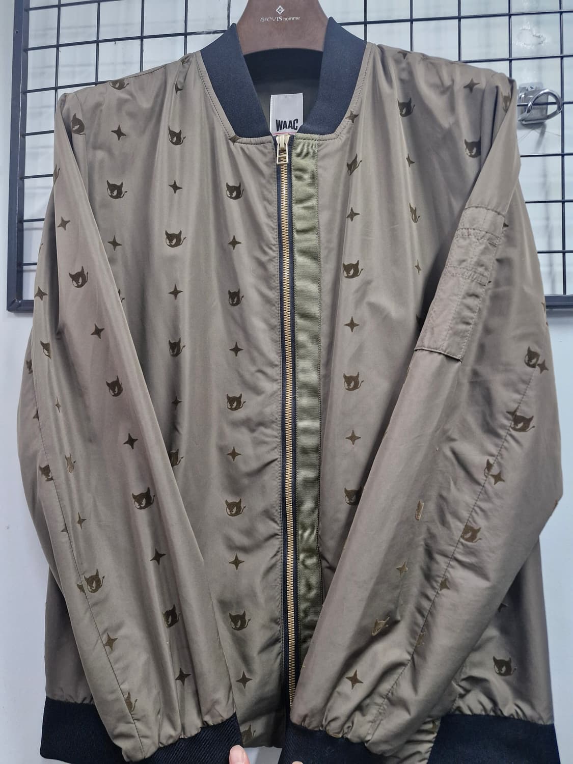 100L 왁 WAAC 패턴 기능성 봄버자켓 카키. 상품이미지5