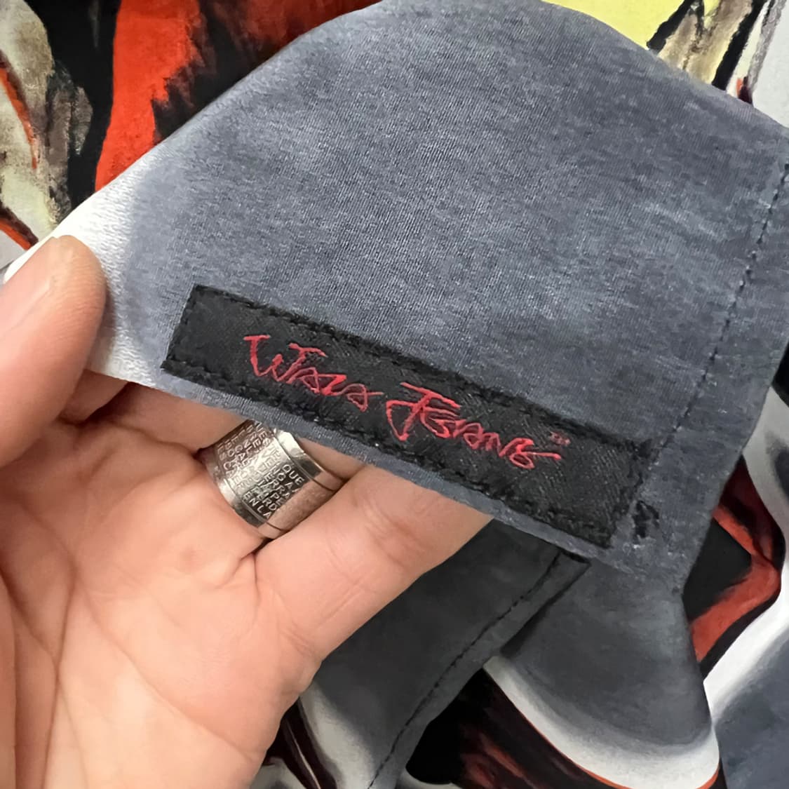 90s Waza Jeans 빈티지 풀프린팅 반팔 셔츠 XL 상품이미지4