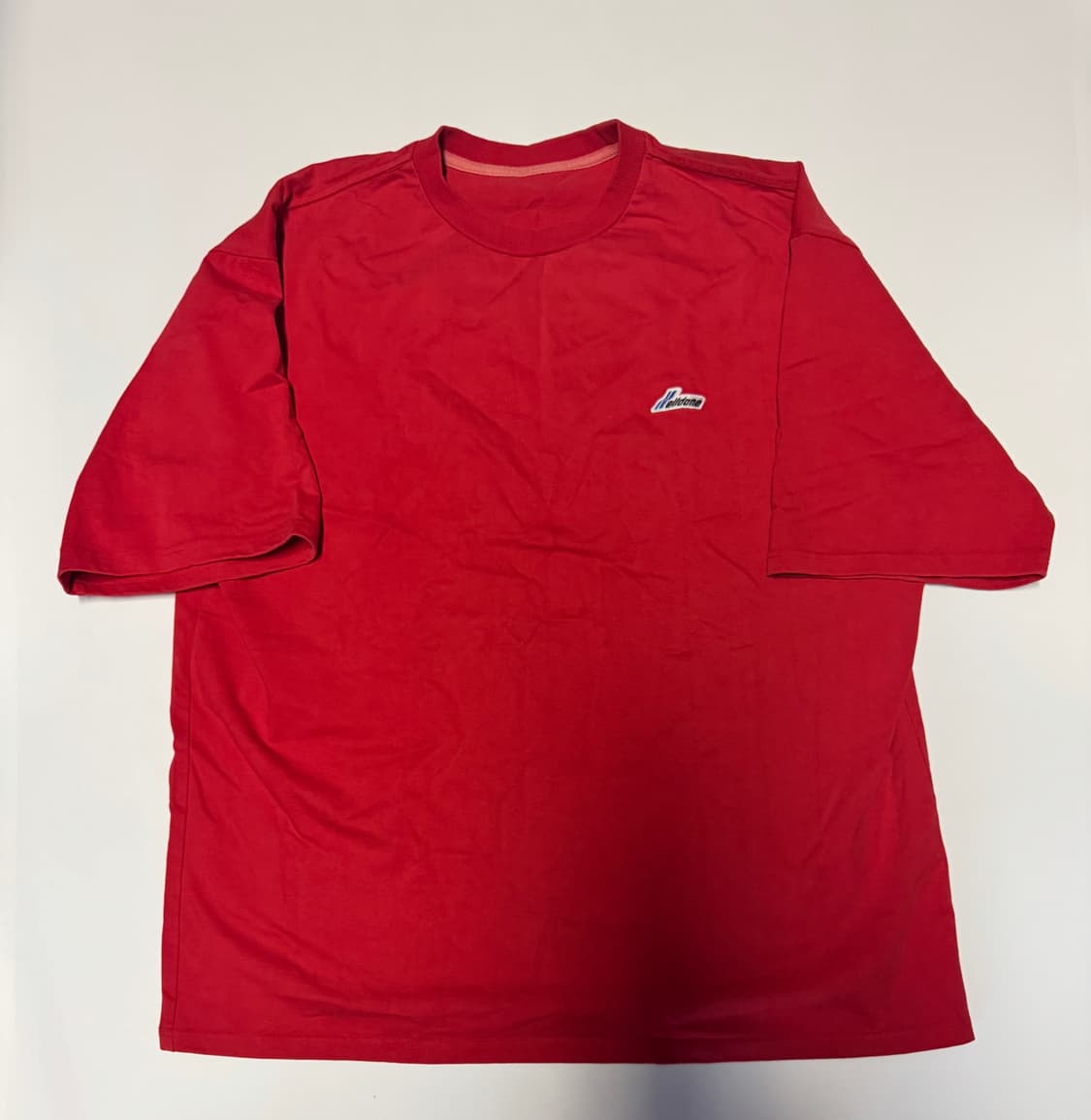 웰던 WELLDONE 로고 포인트 빅 사이즈 반팔 티셔츠 2XL 상품이미지1