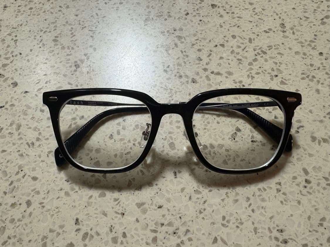Lash 래쉬 블랙 H-TYPE HUGO C1 51mm 안경테 상품이미지1