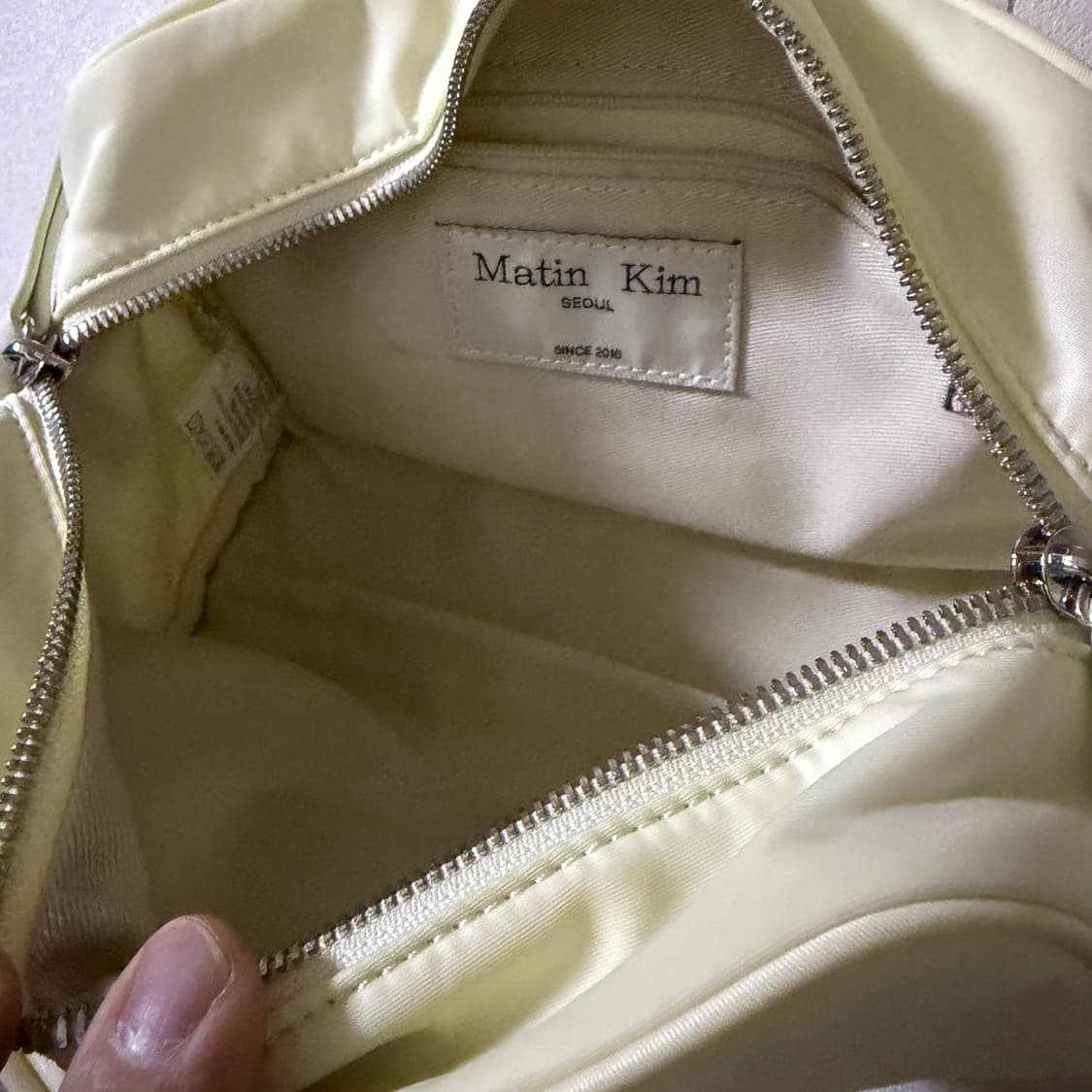 마뗑킴 베이비스포티 토트&크로스백 미니 아이보리 상품이미지8