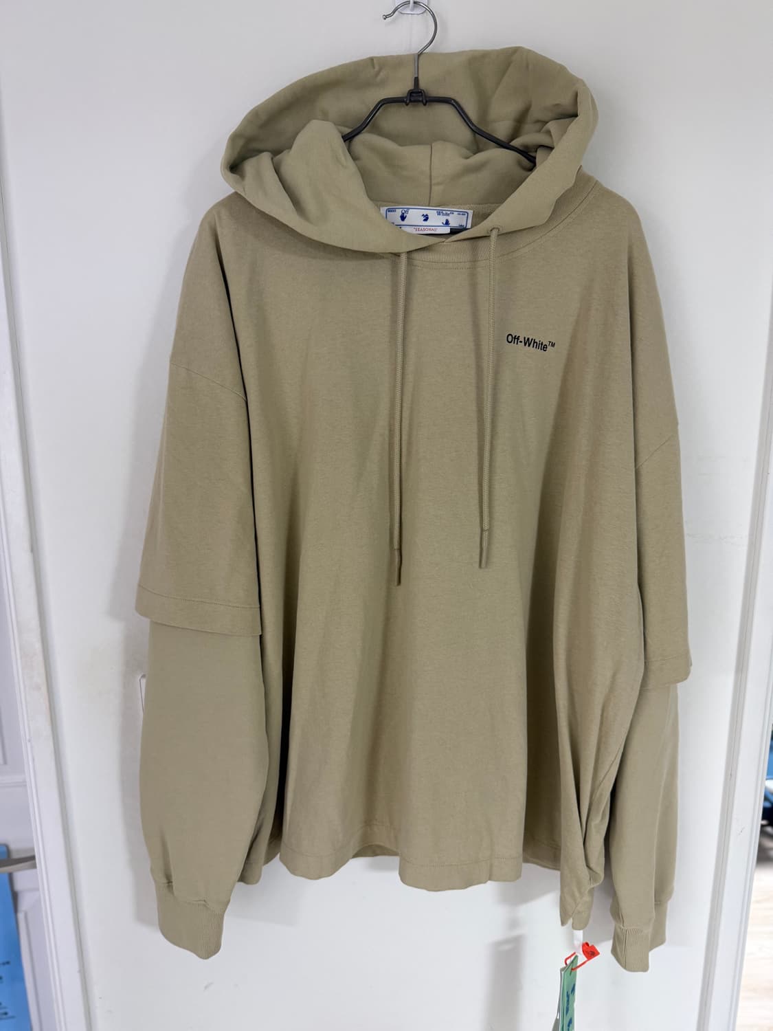 (새상품/정품) 오프화이트 스컬 화살표 맨투맨/롱슬리브 팝니다 XL 상품이미지1