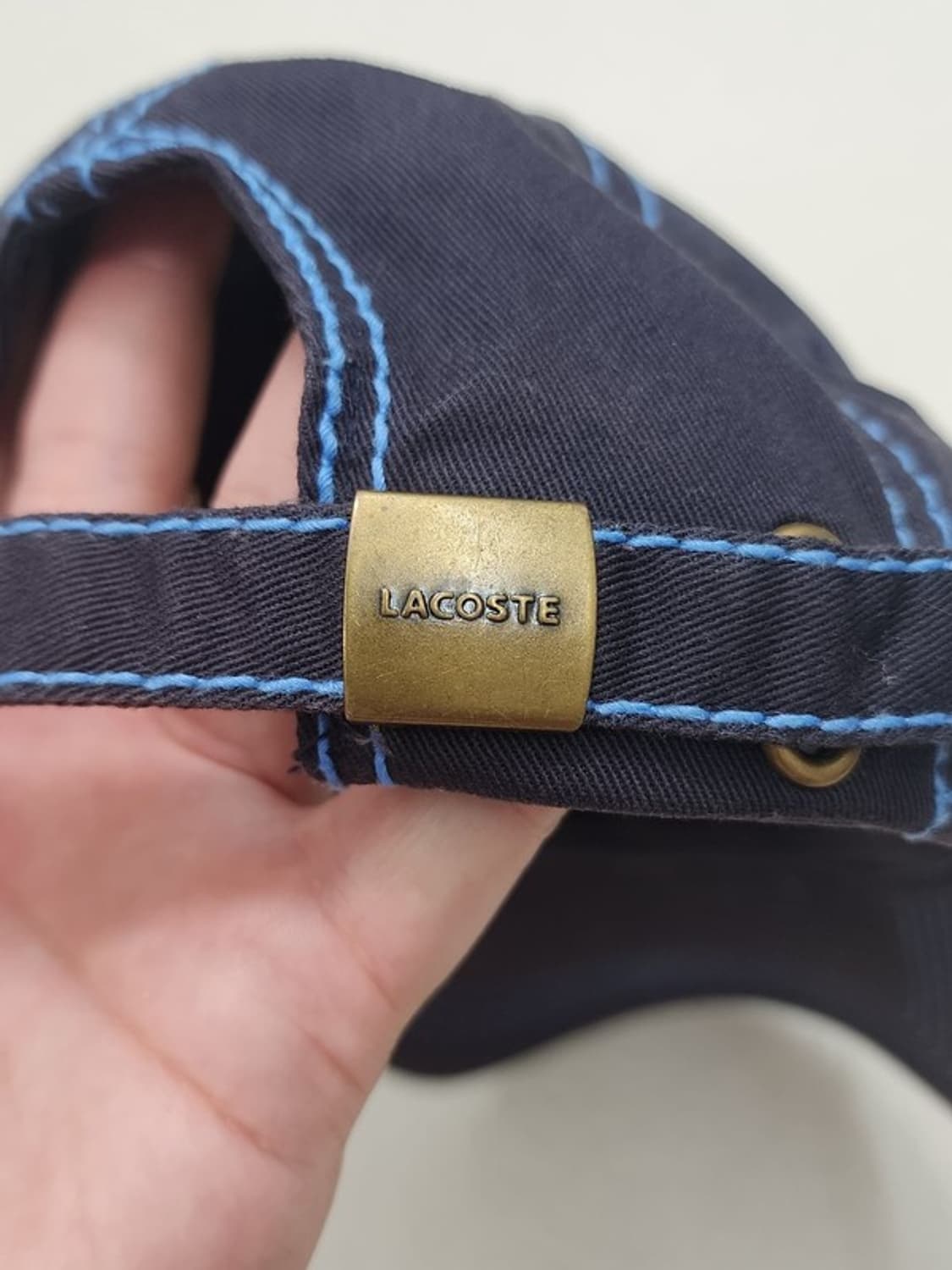 LACOSTE 빅스티치 네이비+블루 볼캡 상품이미지7