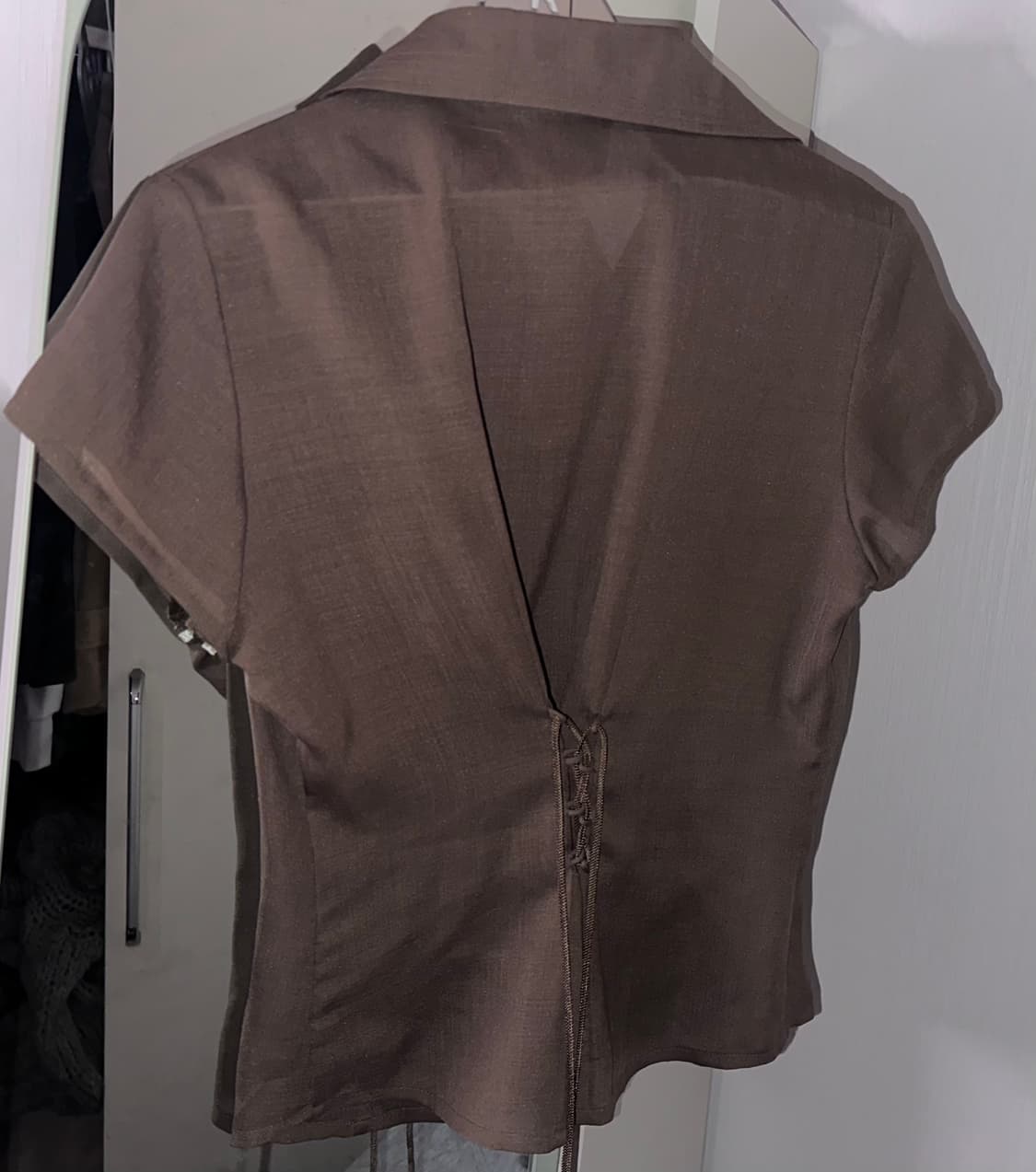 Khaki eyelet shirts 상품이미지1