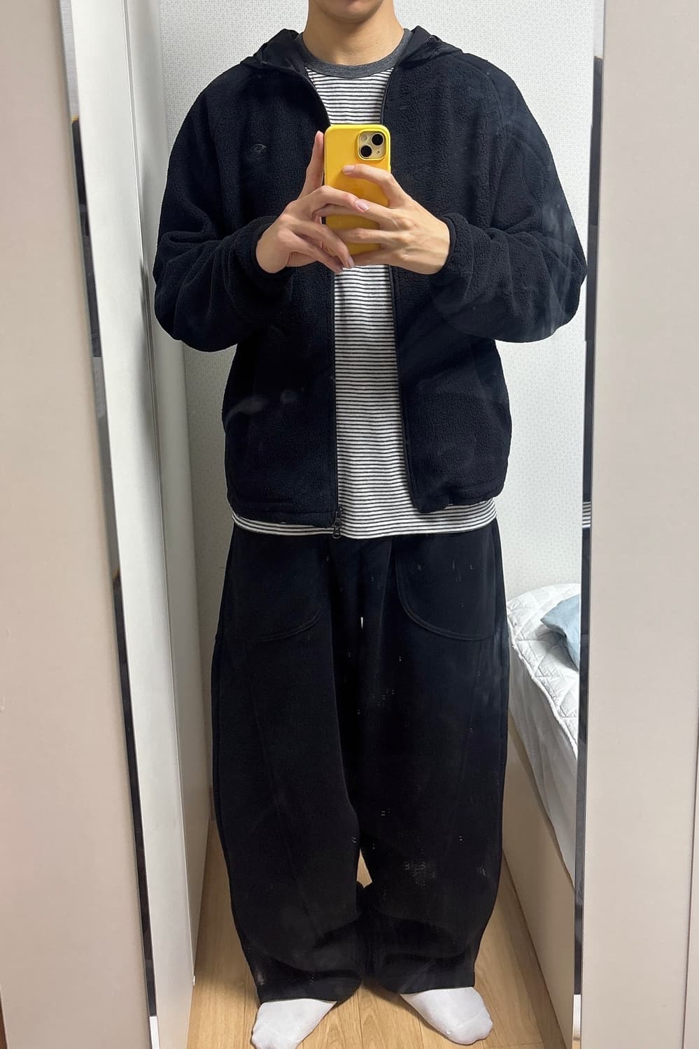 (3) 산산기어 플리스 자켓 블랙 25FW 상품이미지3