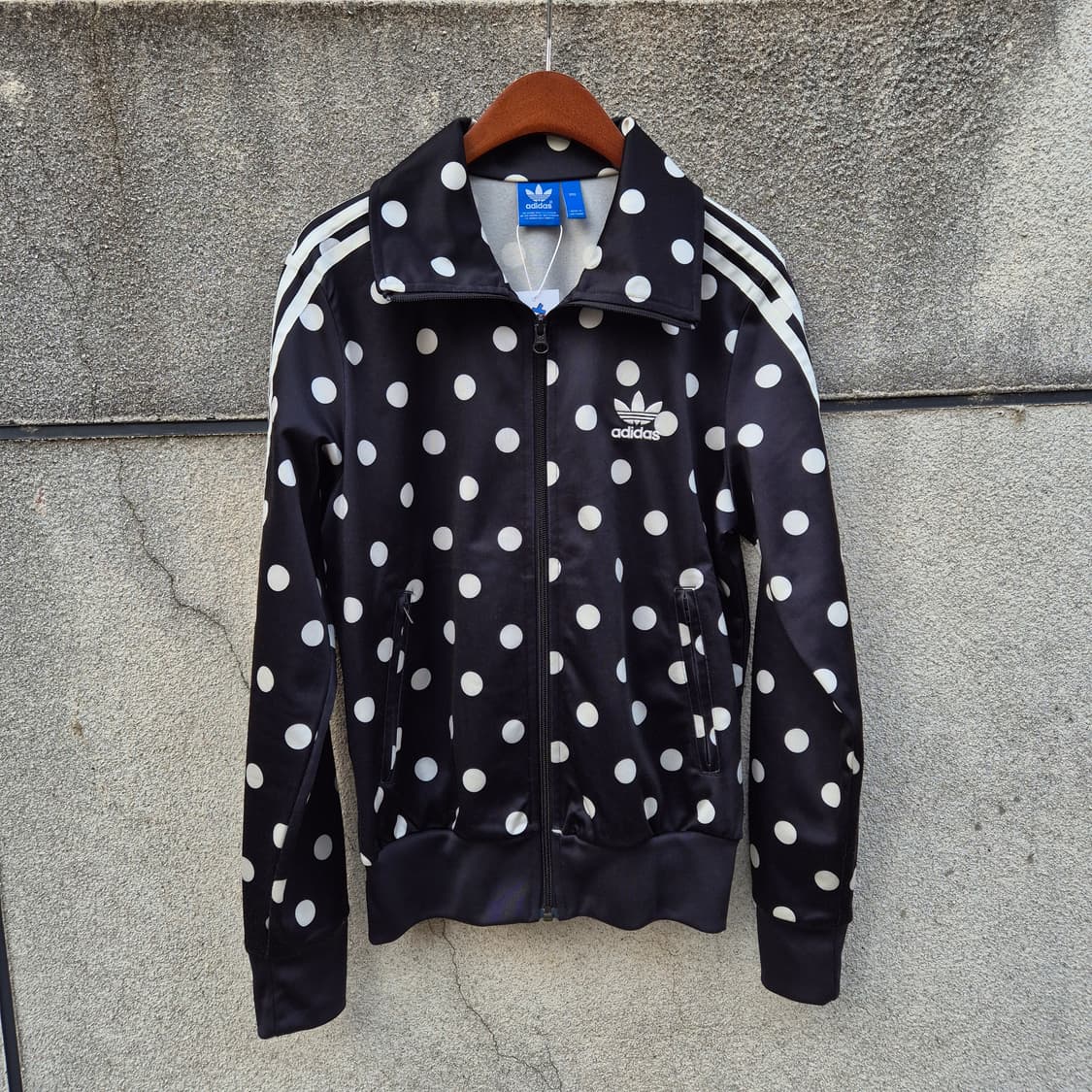 90) adidas 아디다스 도트 땡땡이 파이이버드 져지 상품이미지1