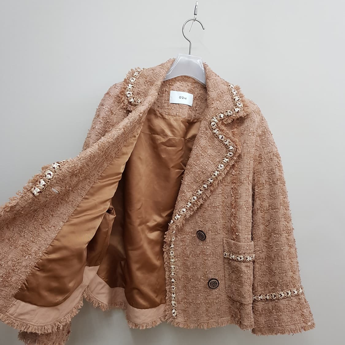 오즈세컨 트위드 자켓 82-94-160사이즈 상품이미지7