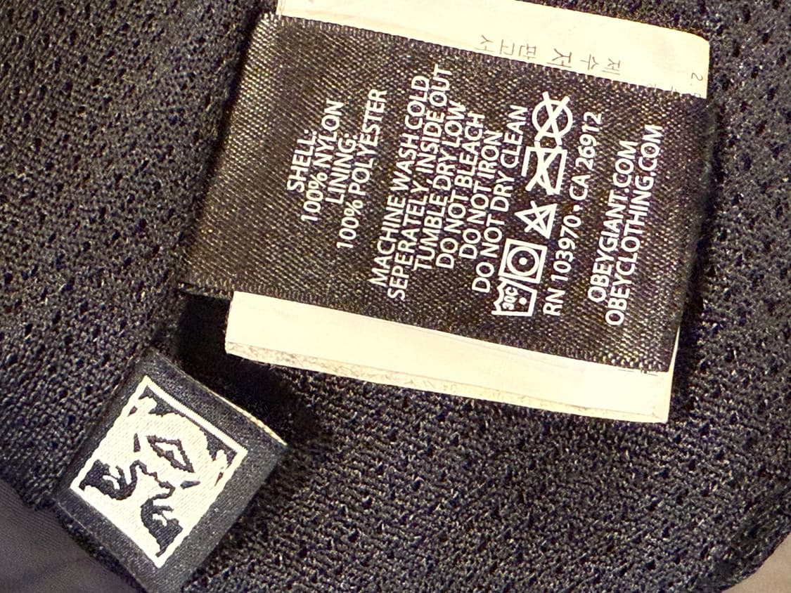 오베이 블랙 반집업 아노락 상품이미지4