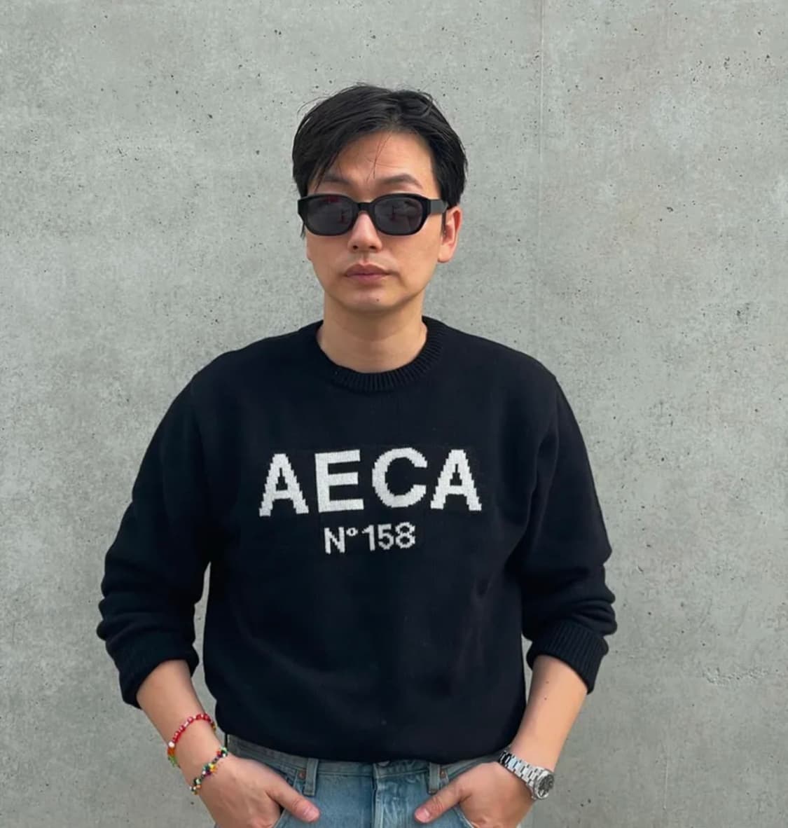 에이카 빅로그 니트 상품이미지1