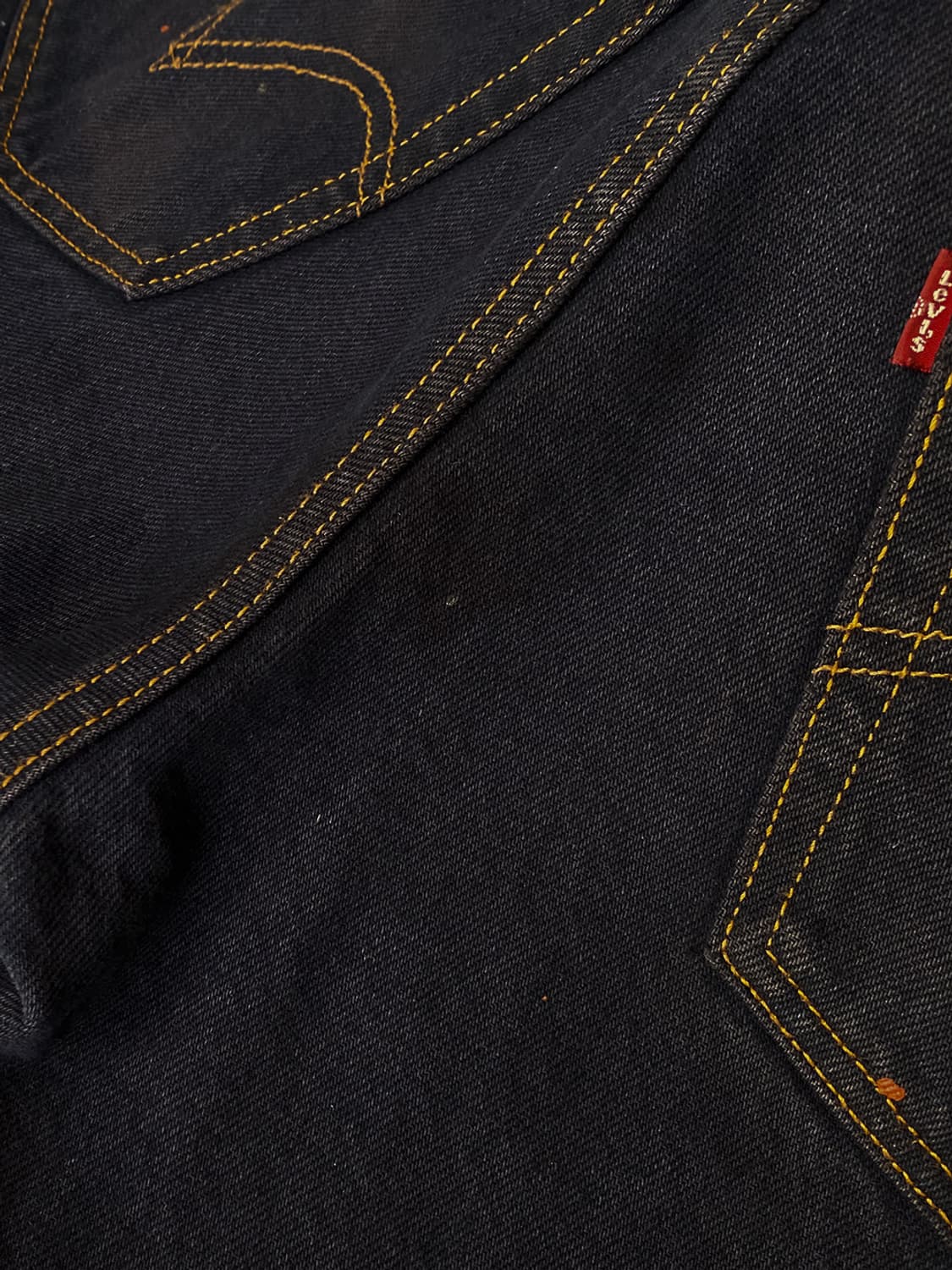 리바이스 517 다잉 페인팅 블랙 데님 팬츠 상품이미지8