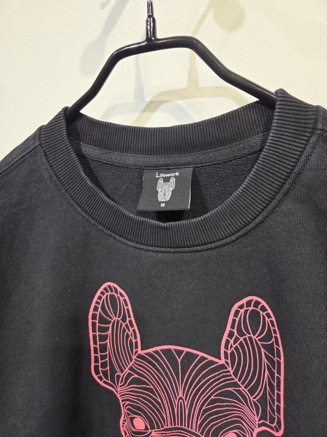 라이프워크 불독 맨투맨 블랙_M 상품이미지3