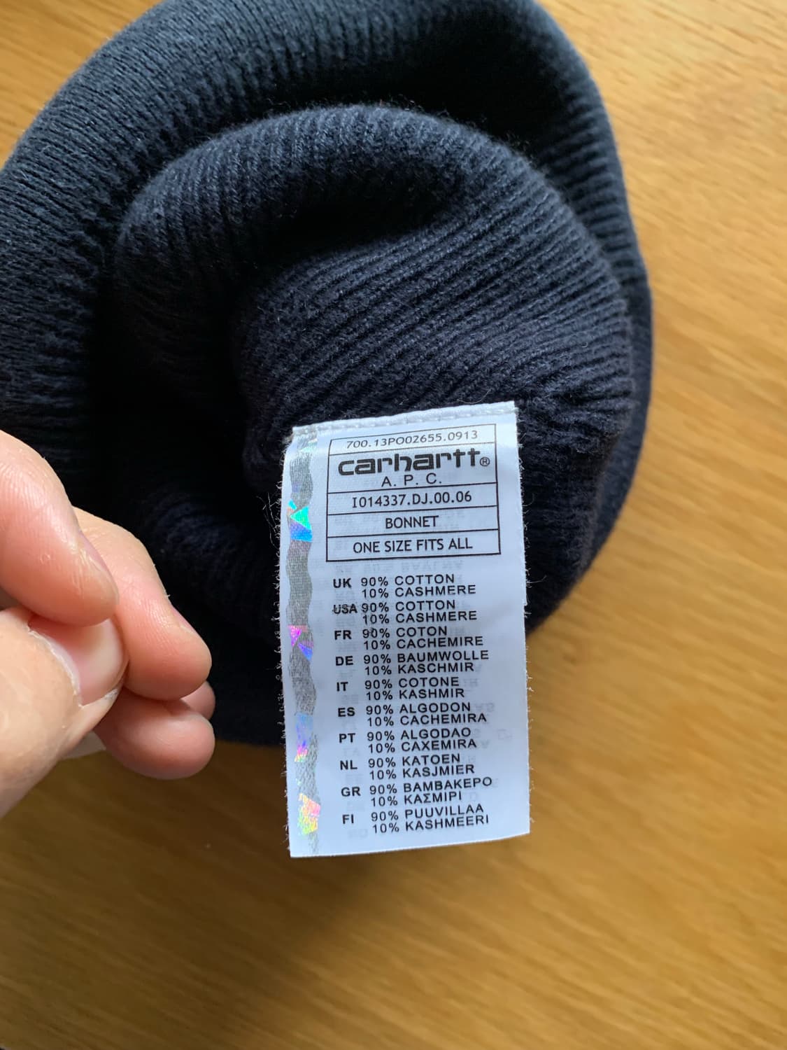 A.P.C.와 칼하트의 콜라보 비니입니다 상품이미지2