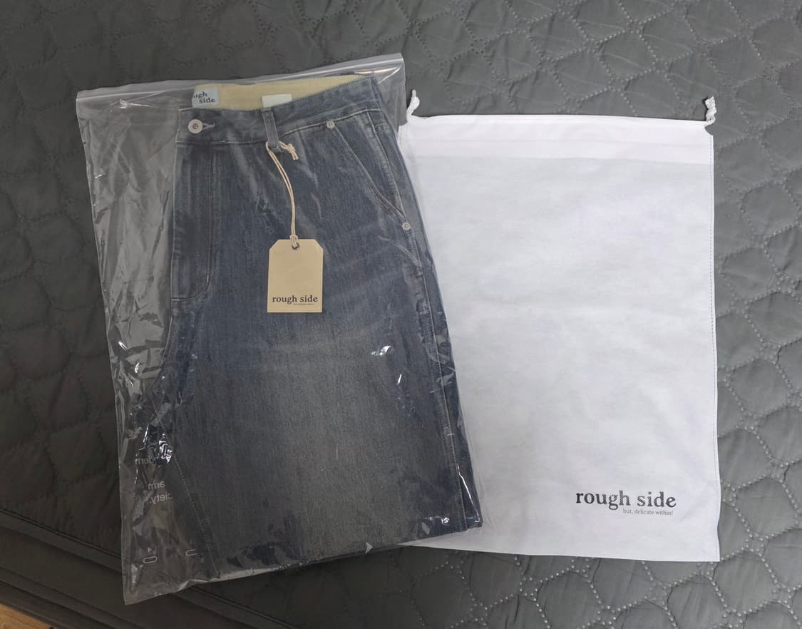 [새상품] 러프사이드 드레이프데님팬츠 미디엄블루 3 상품이미지1