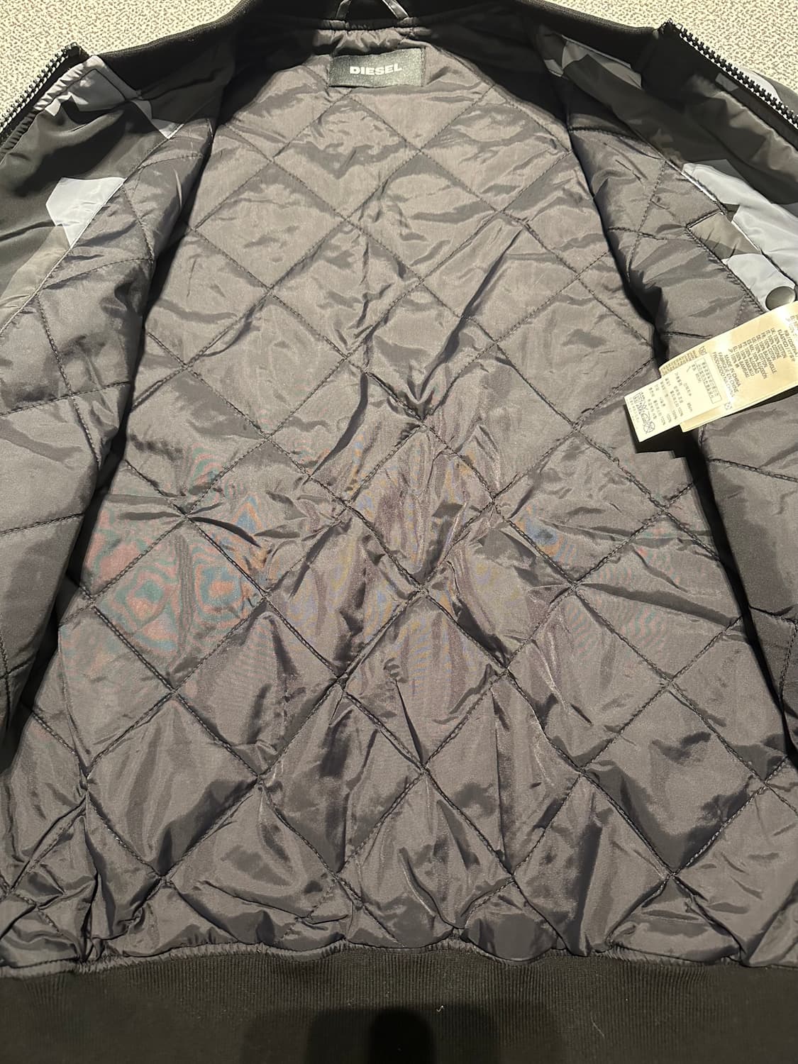 디젤 카모 패턴 블루종 봄버 자켓  m 상품이미지3