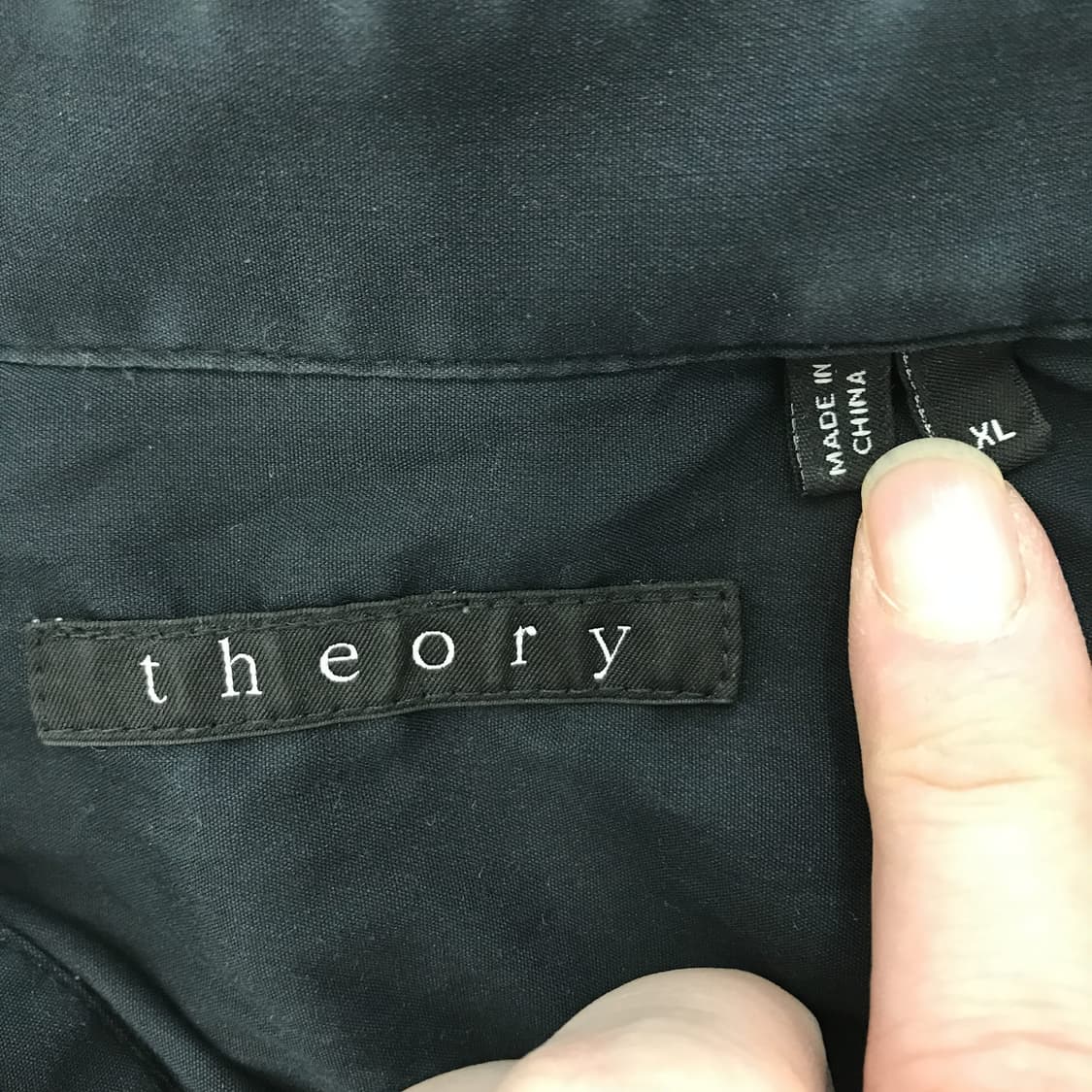 띠어리 Theory 나일론 코튼 블랙셔츠 [XL] 상품이미지4