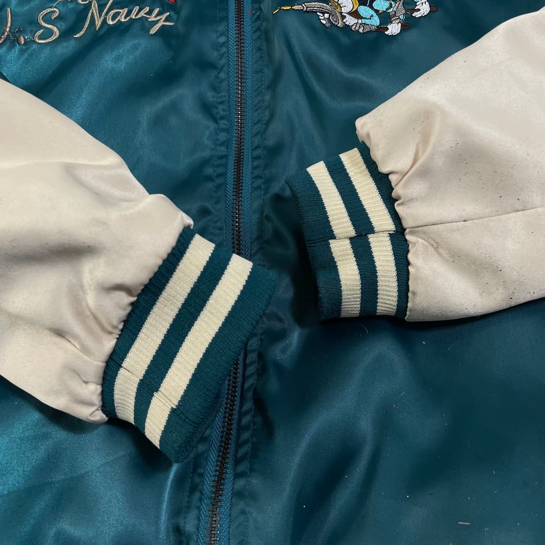 빈티지 리버시블 자수 블루종 상품이미지3