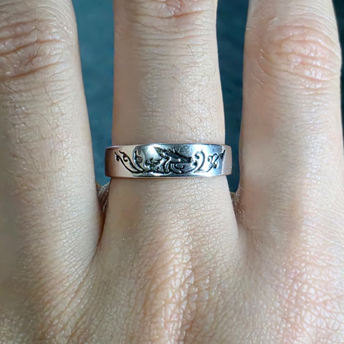 Miwol 실버 남자 엔틱 빈티지 명품 고대 구미호 여우 반지 상품이미지7