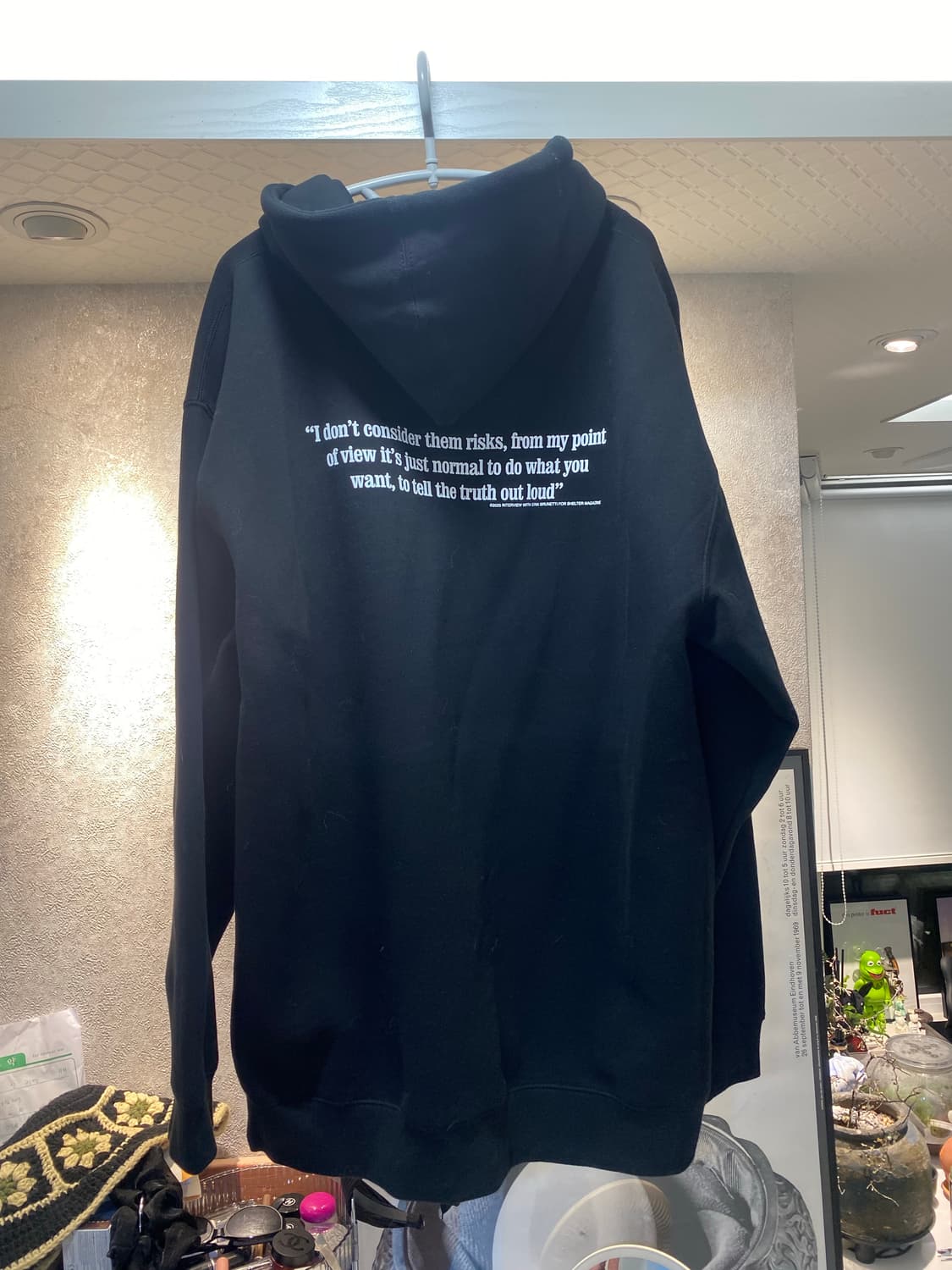 FUCT OVAL LOGO HOODIE BLACK 상품이미지4