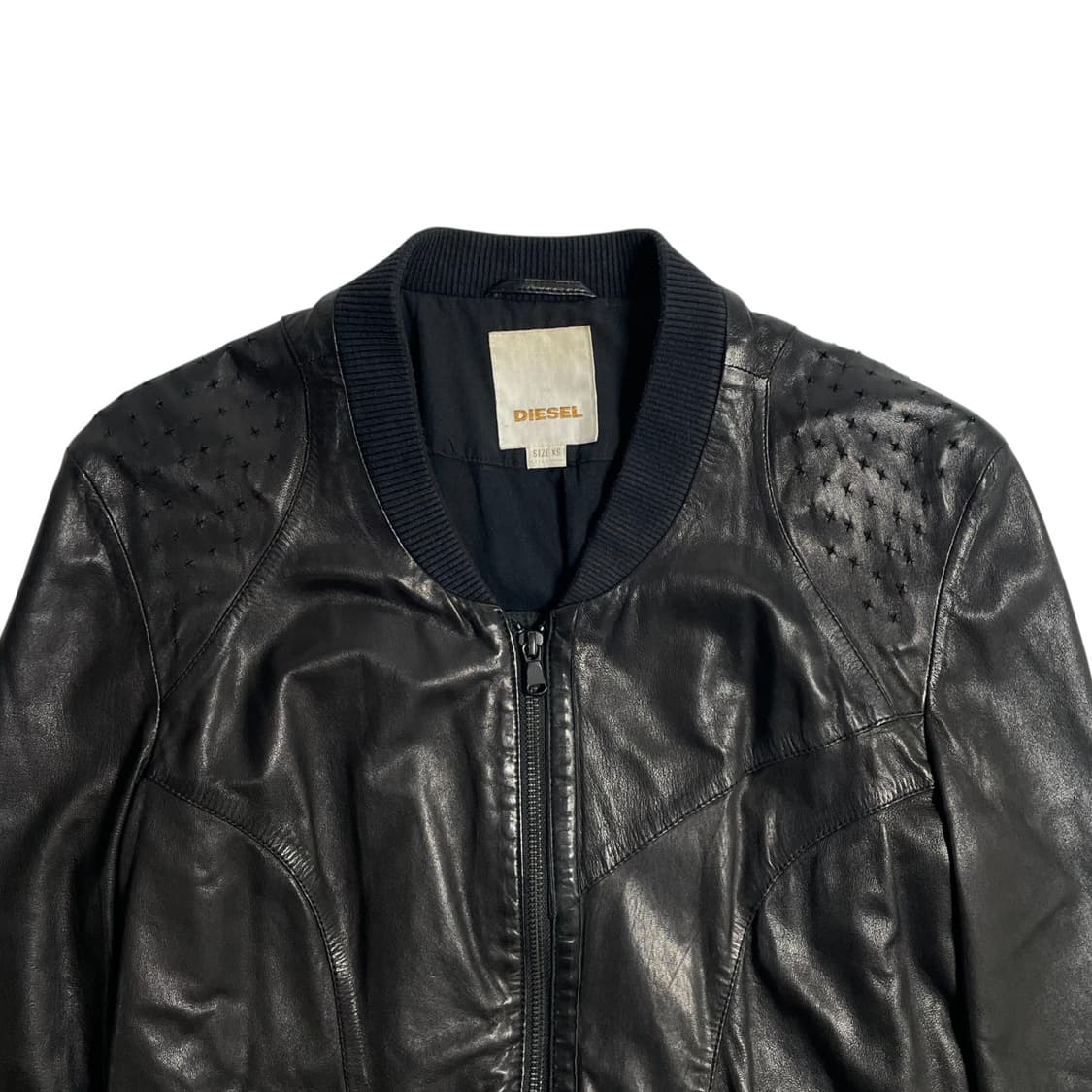 디젤 램스킨 레더 봄버 자켓 상품이미지3