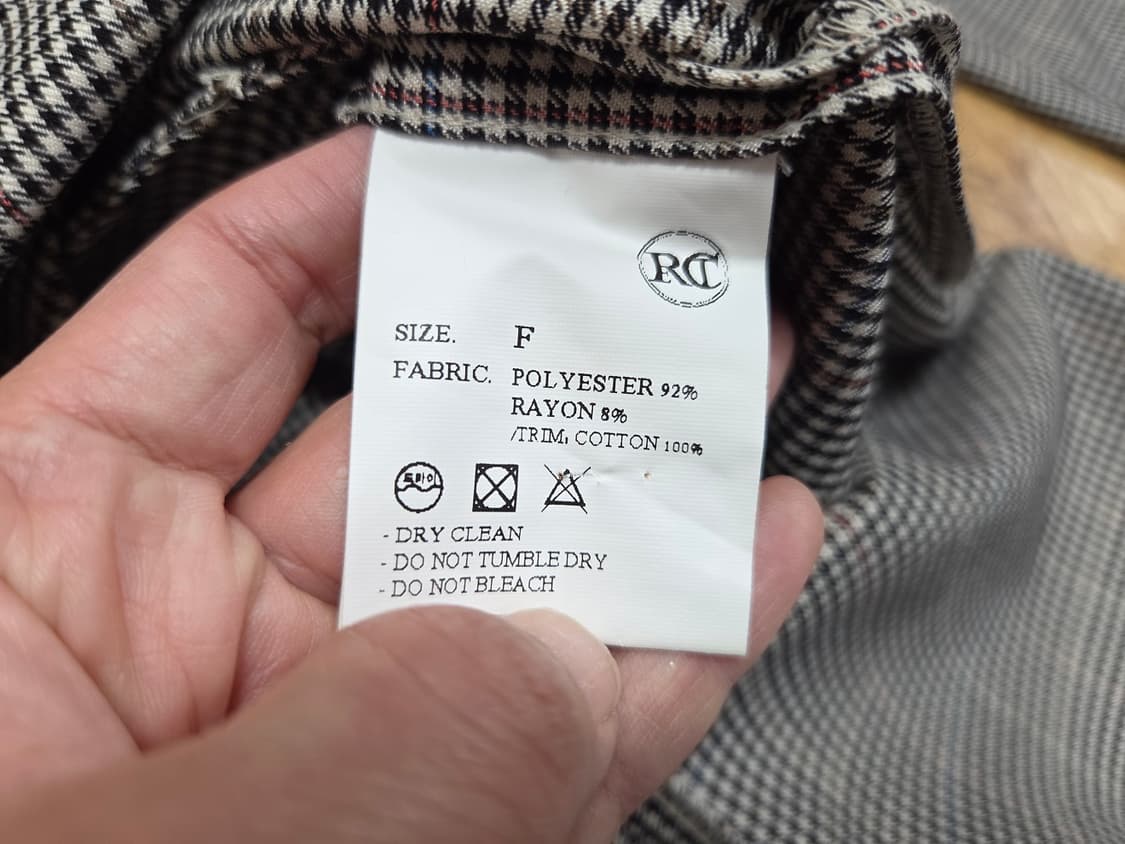 렉토(RECTO) 셔츠 레이어드 체크원피스 55-66 상품이미지10