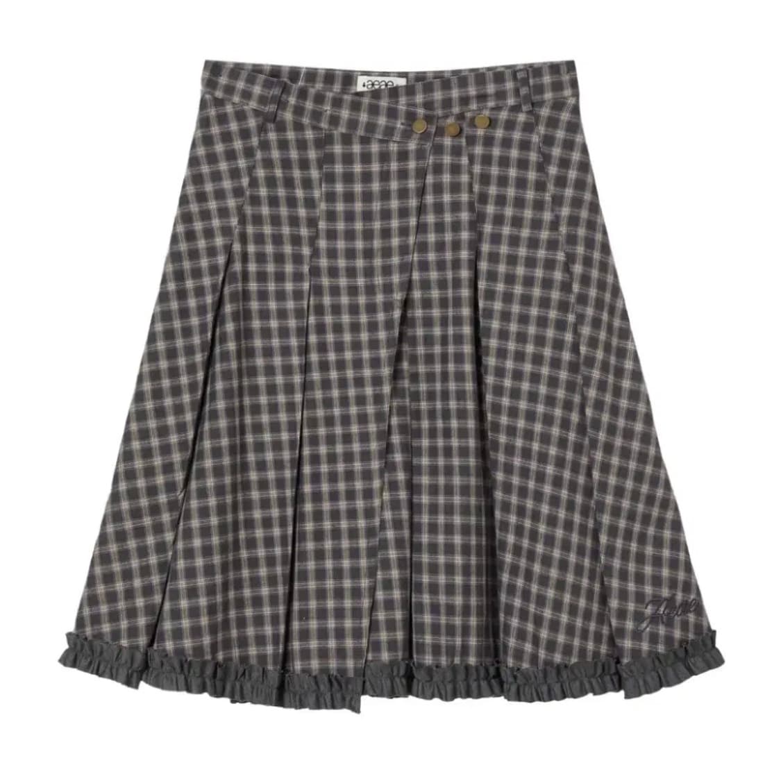 Aeae 체크 랩 스커트 상품이미지2
