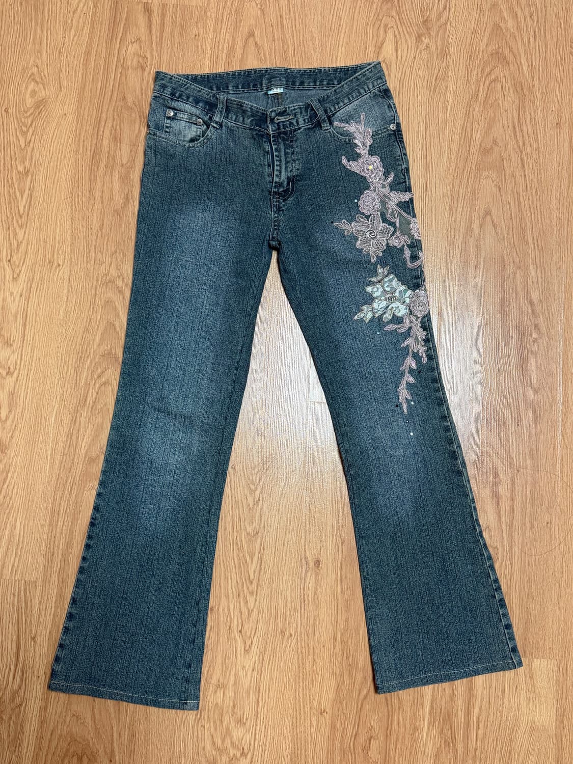axes femme lace bootscut jeans 상품이미지1