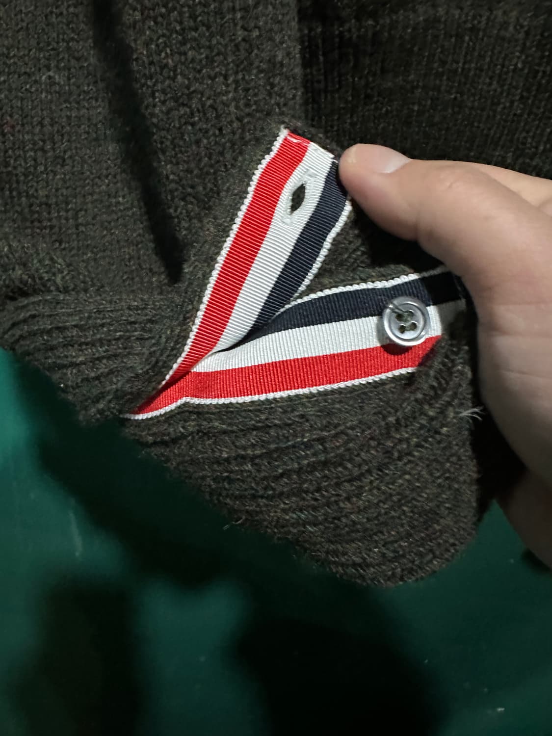 톰브라운 4바 셰틀랜드 울 다크그린 5사이즈 상품이미지5