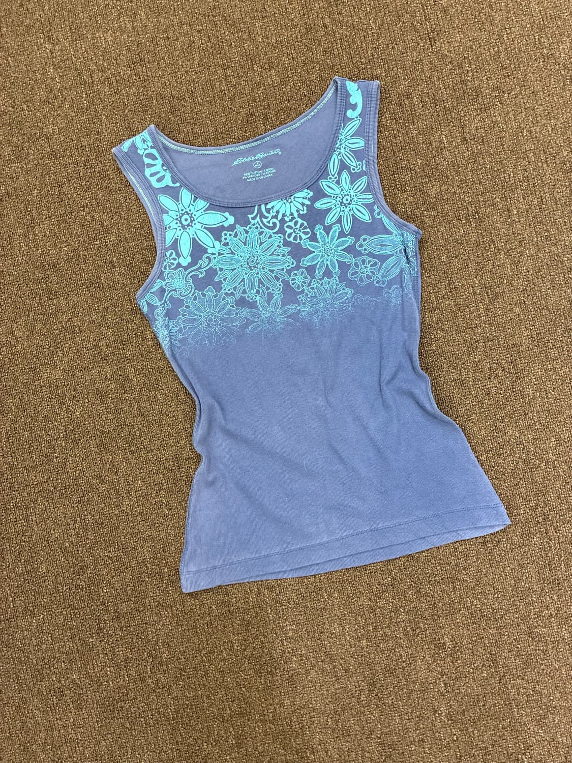 S)Eddie Bauer 빈티지 여성 꽃자수 나시 상품이미지1