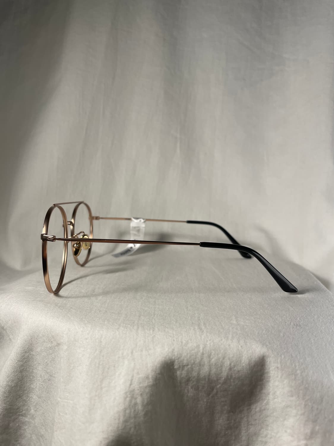 ILUVU eyewear 투브릿지 골드 네이비 빈티지안경 상품이미지3