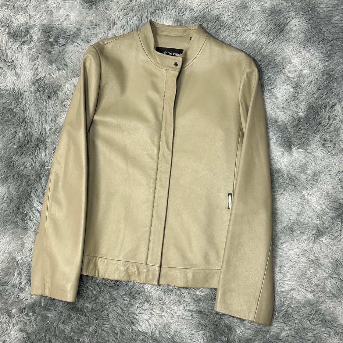피에르가르뎅 베이지 양가죽자켓  상품이미지1