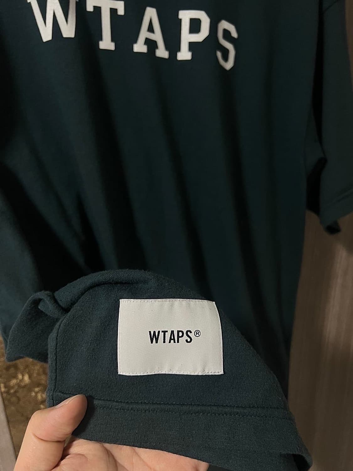 더블탭스 22SS 아카데미 디자인티셔츠 네이비 03 상품이미지4