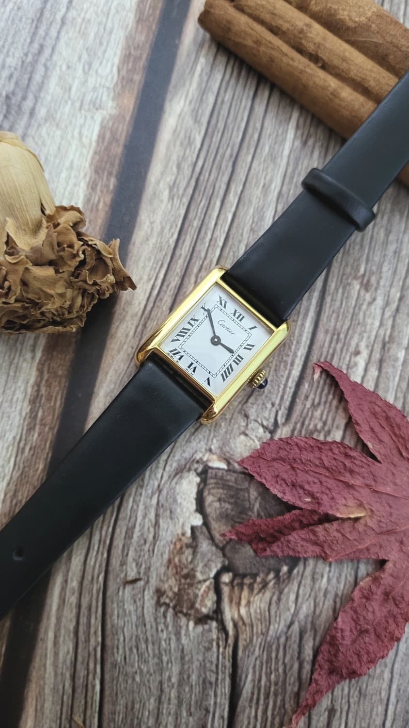 [연말세일] 감정서 포함 정품 까르띠에 프리 머스트 탱크 여성용 수동시계 상품이미지2