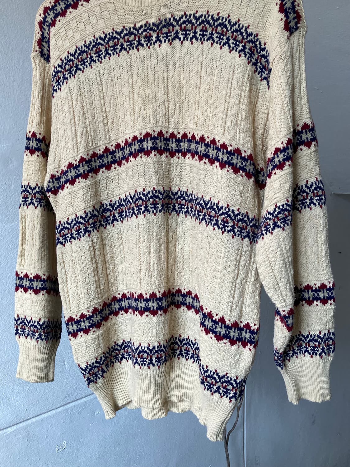 에스닉 그래니룩 모리걸 패턴 니트 상품이미지3