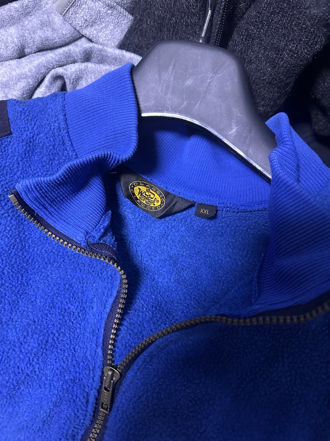 [XXL] 빈티지 폴라텍 플리스 반집업 블루 상품이미지3