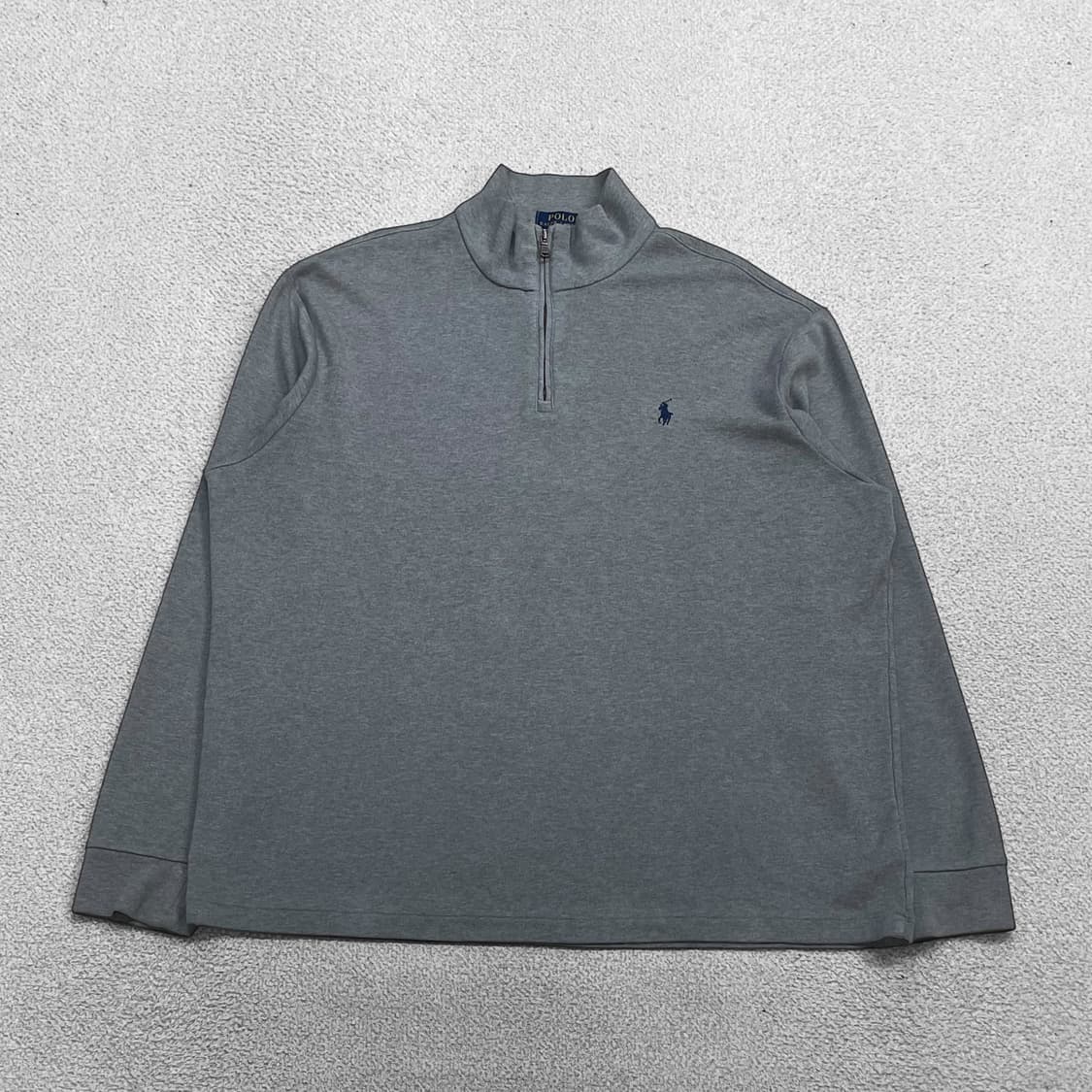 폴로 랄프로렌 포니 로고 스웻 하프 집업 그레이 상품이미지1