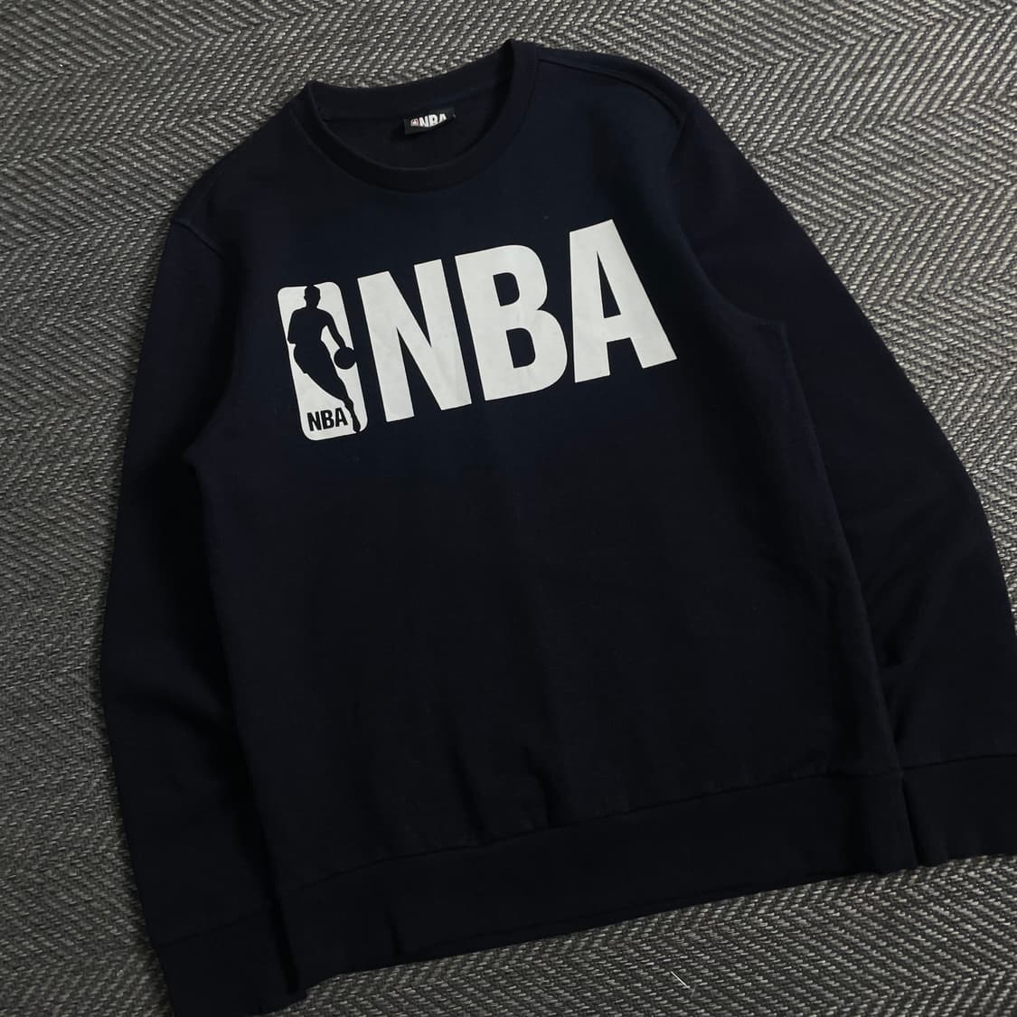 NBA 올드스쿨 빅로고 맨투맨 네이비y 3909 상품이미지1