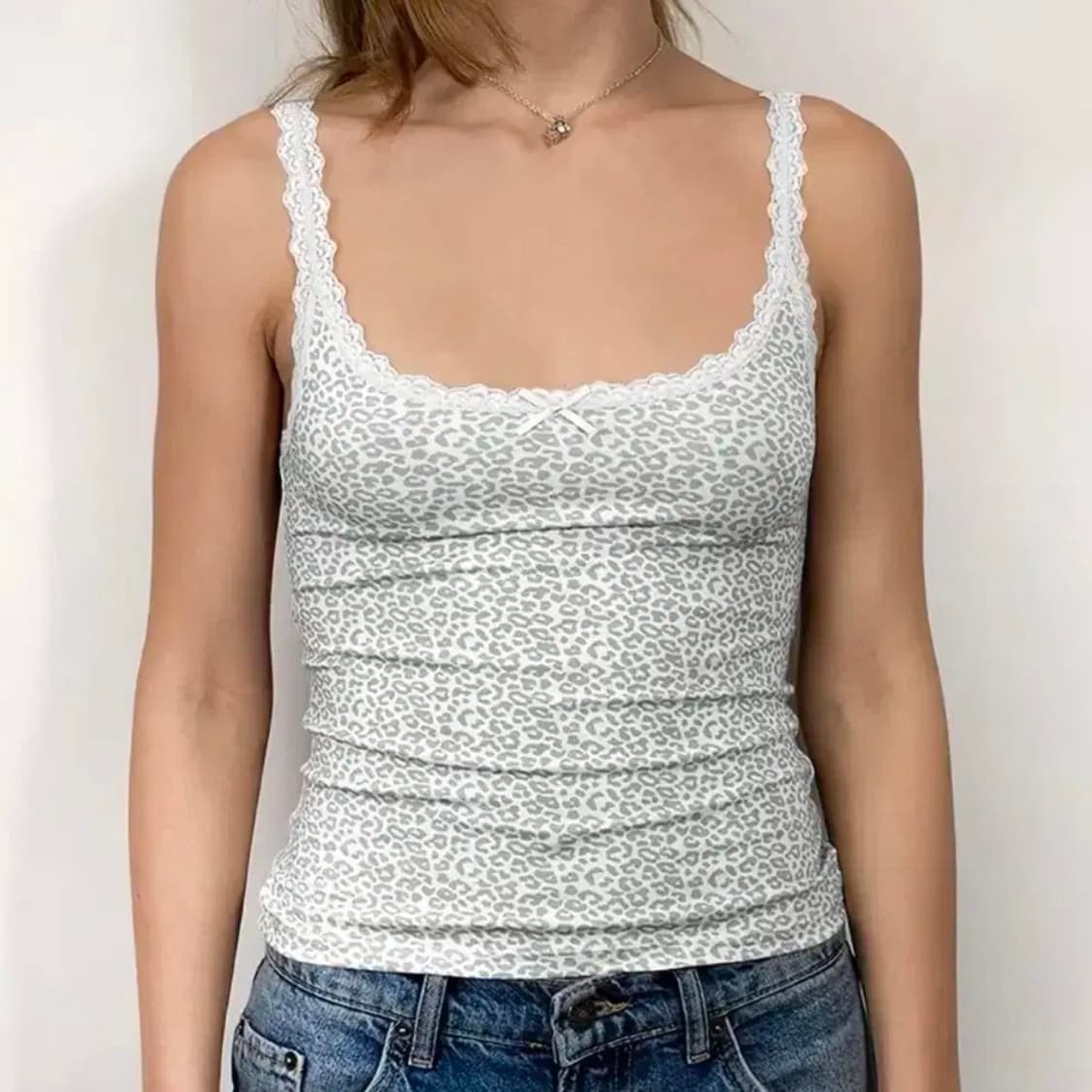 Leopard lace sleeveless 상품이미지8
