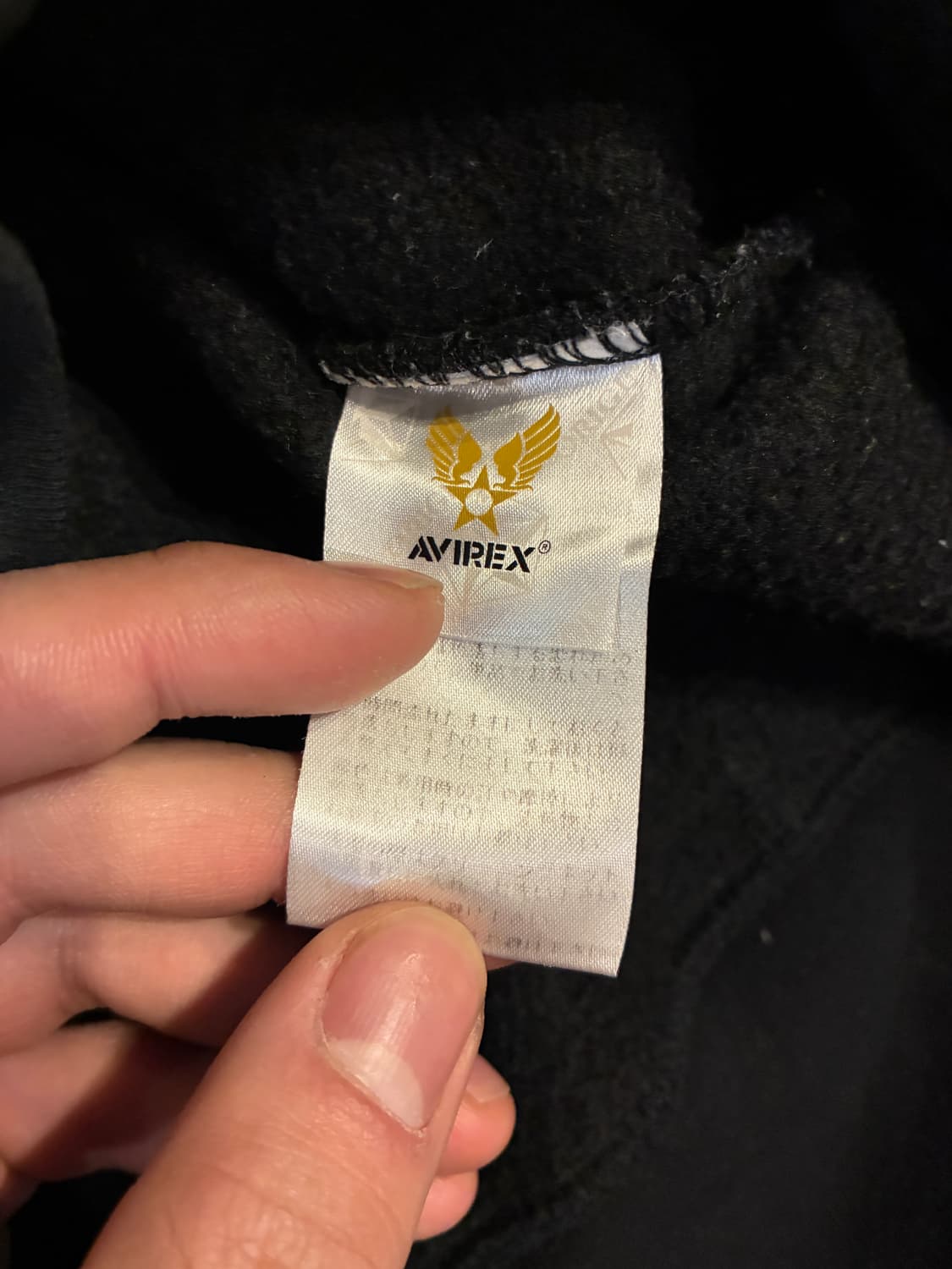 M) 아비렉스 에어포스 맨투맨 블랙 상품이미지3