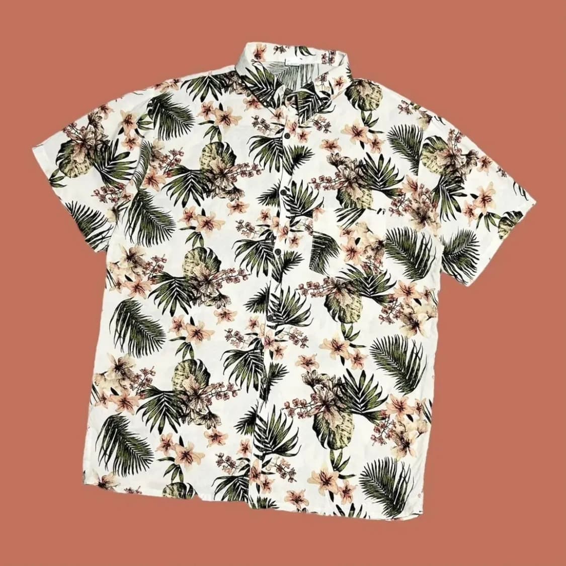 [L] Vintage 하와이안 반팔 패턴 셔츠 상품이미지2