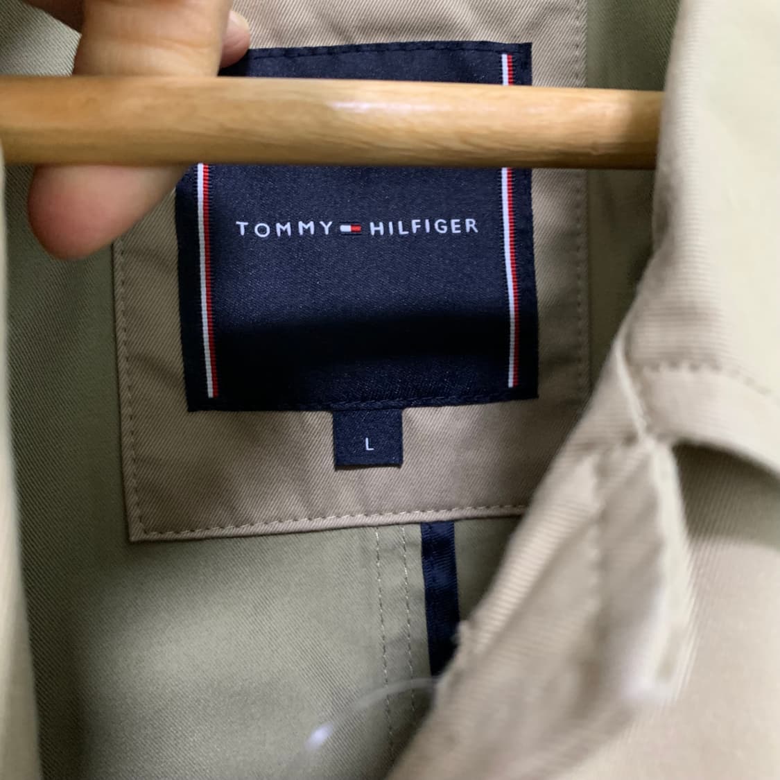 타미힐피거 빈티지 베이지 트렌치 싱글버튼 코트 자켓 여성 L 상품이미지8